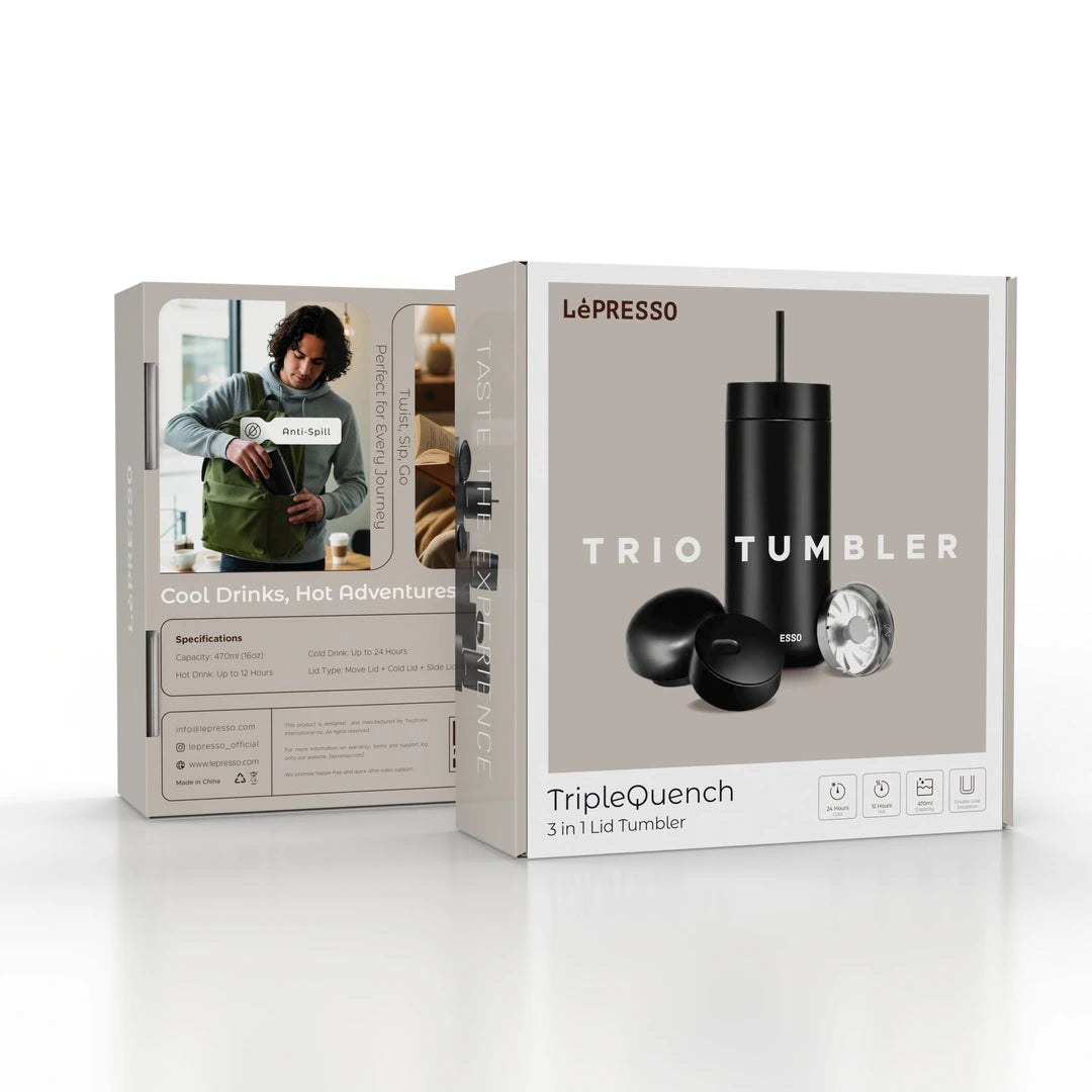 Lepresso TripleQuench 3-In-1 Lid Tumbler