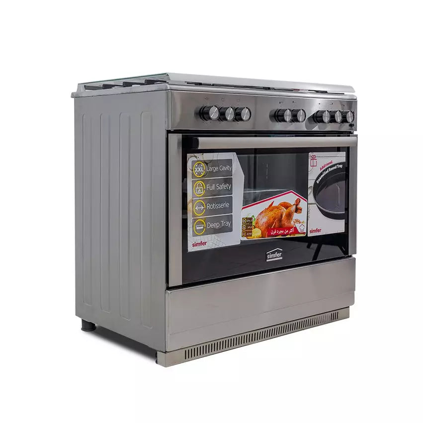 Simfer Free Standing Gas Cooker 90601FAN