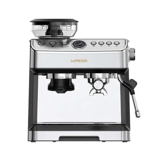 Lepresso Espresso Machine Conical Grinder & Steamer