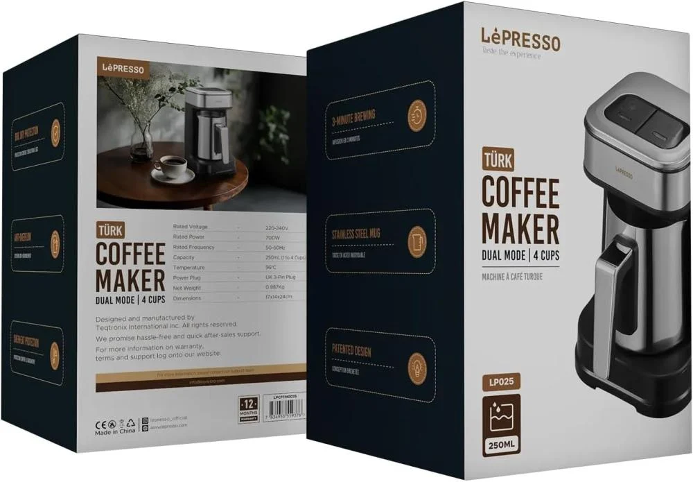 Lepresso Dual Mode Turkish Coffee Maker 250 ML