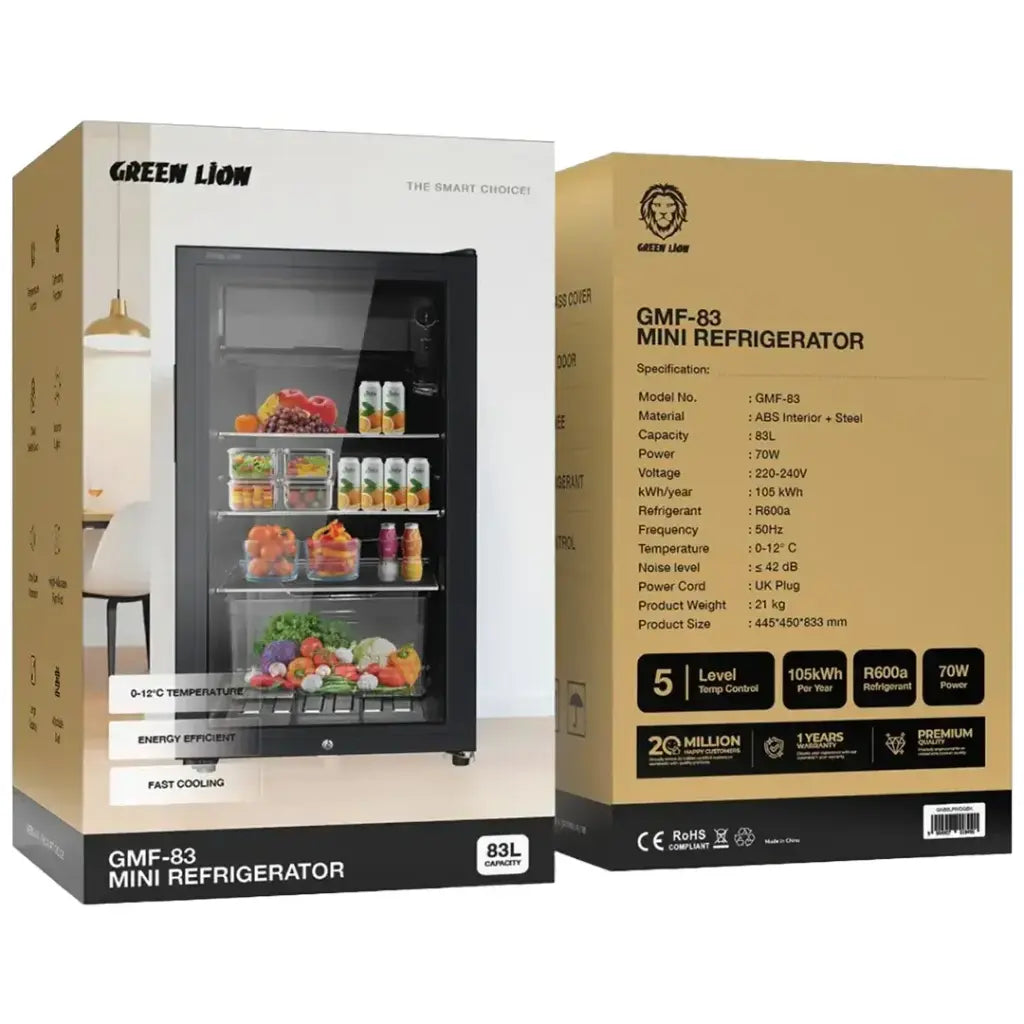Green Lion GMF-83 Mini Refrigerator 83L