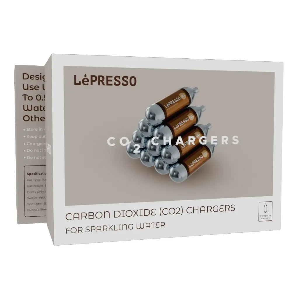 Lepresso Co2 Chargers 8g for Sparkling Water Bottle