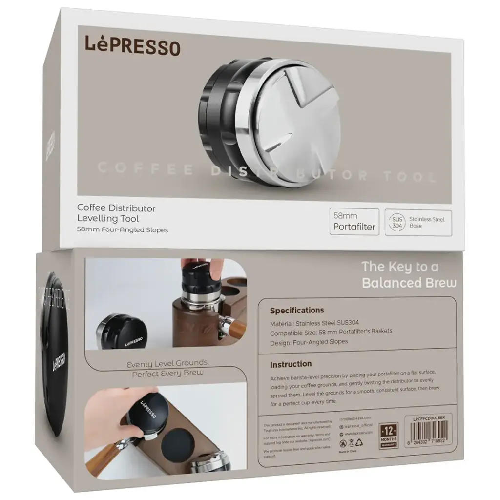 Lepresso Coffee Distributor Levelling Tool - Black