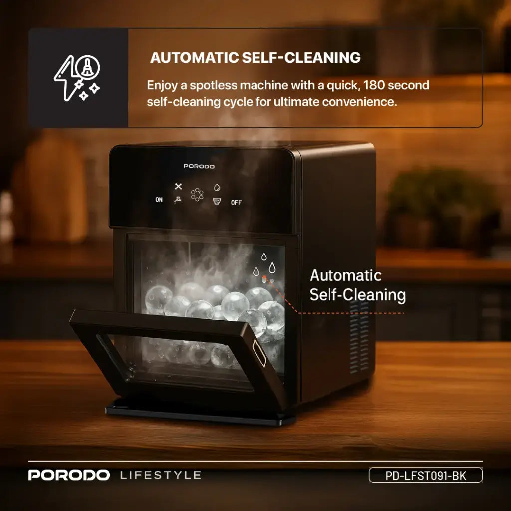 Porodo Lifestyle Sphere Ice Machine - Black