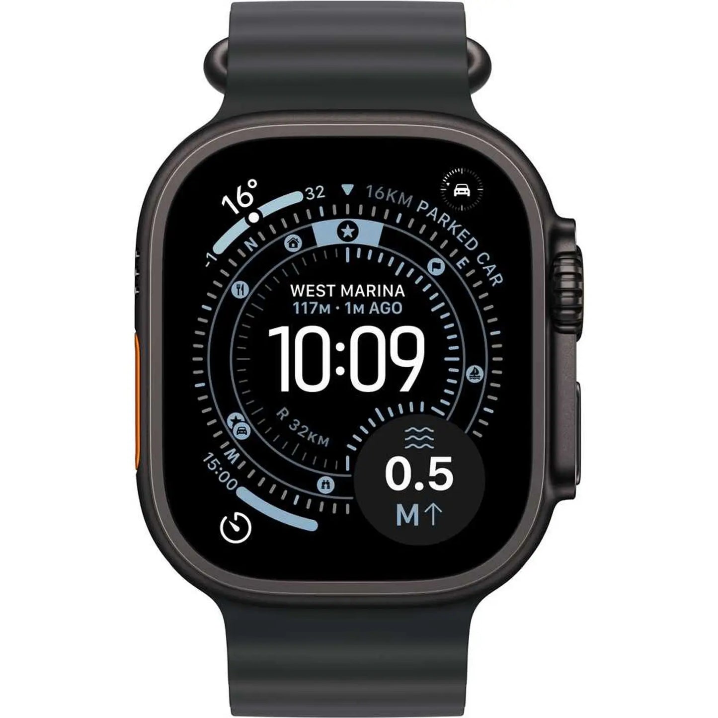 Apple Watch Ultra 3 GPS + Cellular, 49mm Black Titanium Case