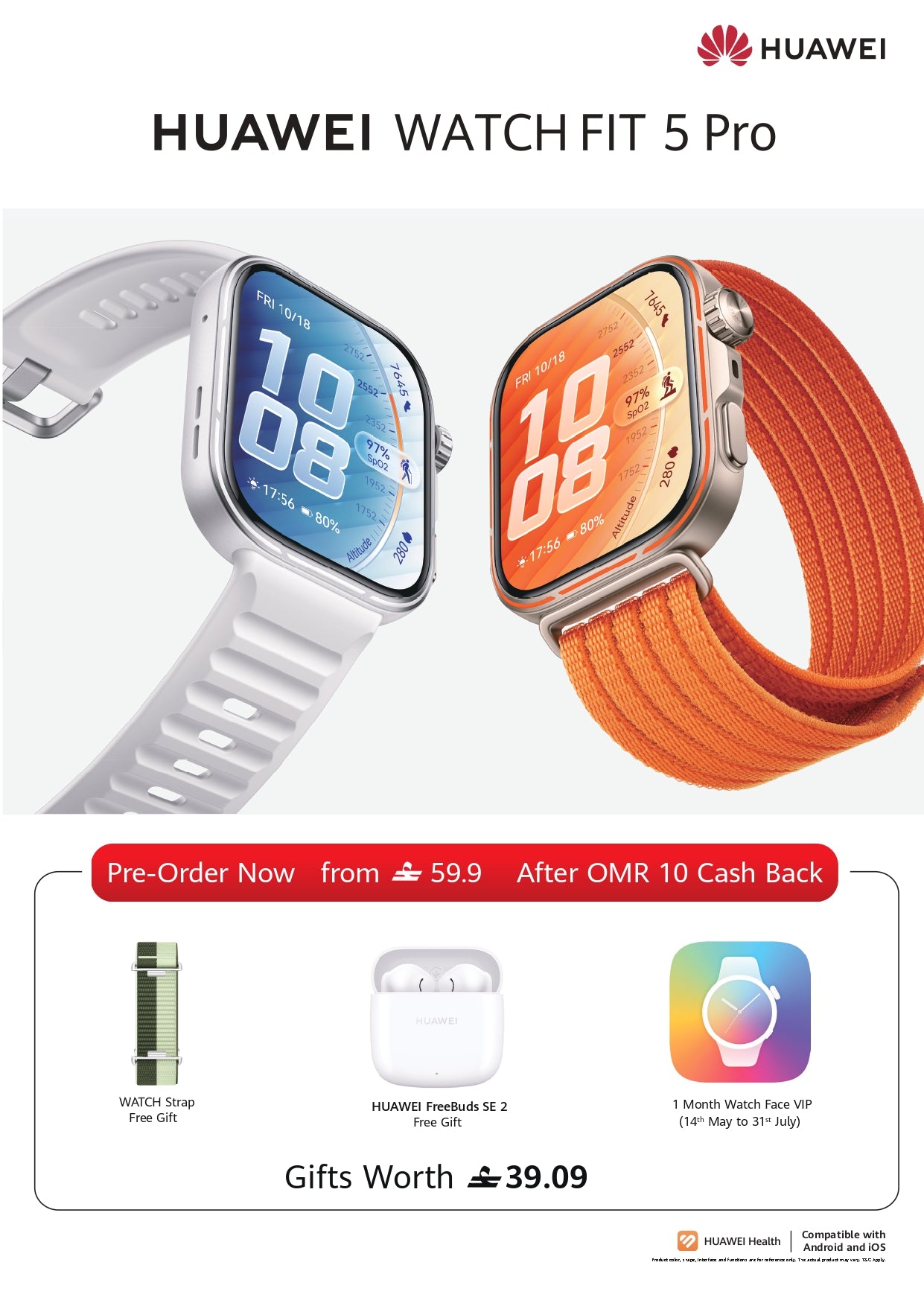 Huawei Watch Fit 5 (Pre Order)