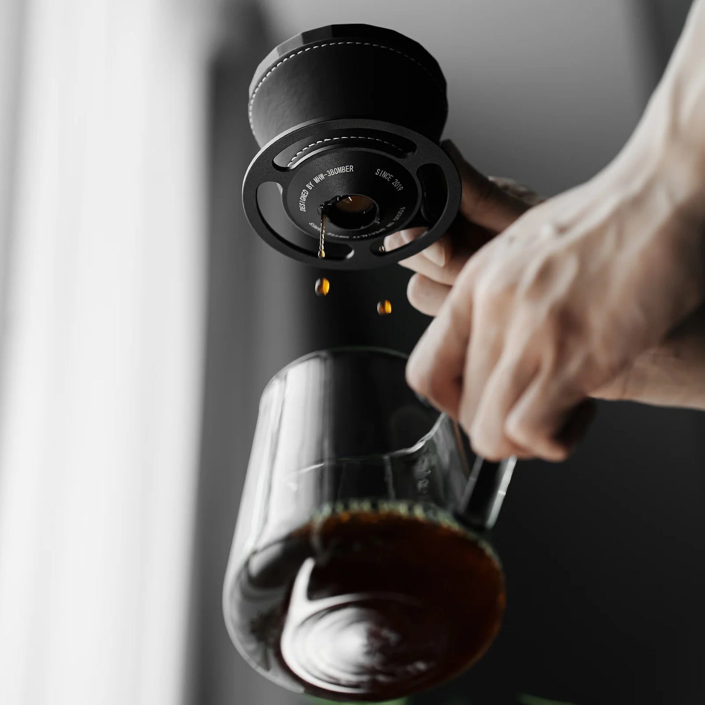 MHW-3BOMBER Meteorite Dripper-Obsidian Black