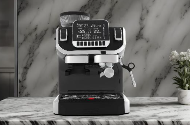 LEPRESSO ESPRESSO COFFEE MAKER WITH BEAN GRINDER AND LCD DISPLAY