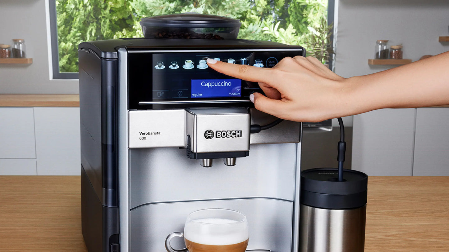 B0SCH Fully automatic coffee machine Vero Barista 600 Silver - TIS65621GB