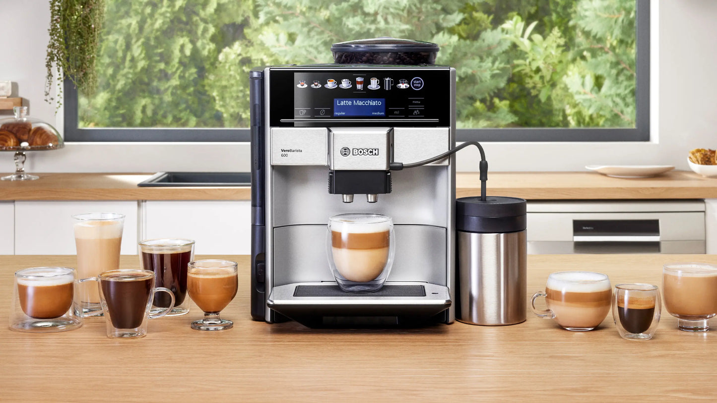 B0SCH Fully automatic coffee machine Vero Barista 600 Silver - TIS65621GB