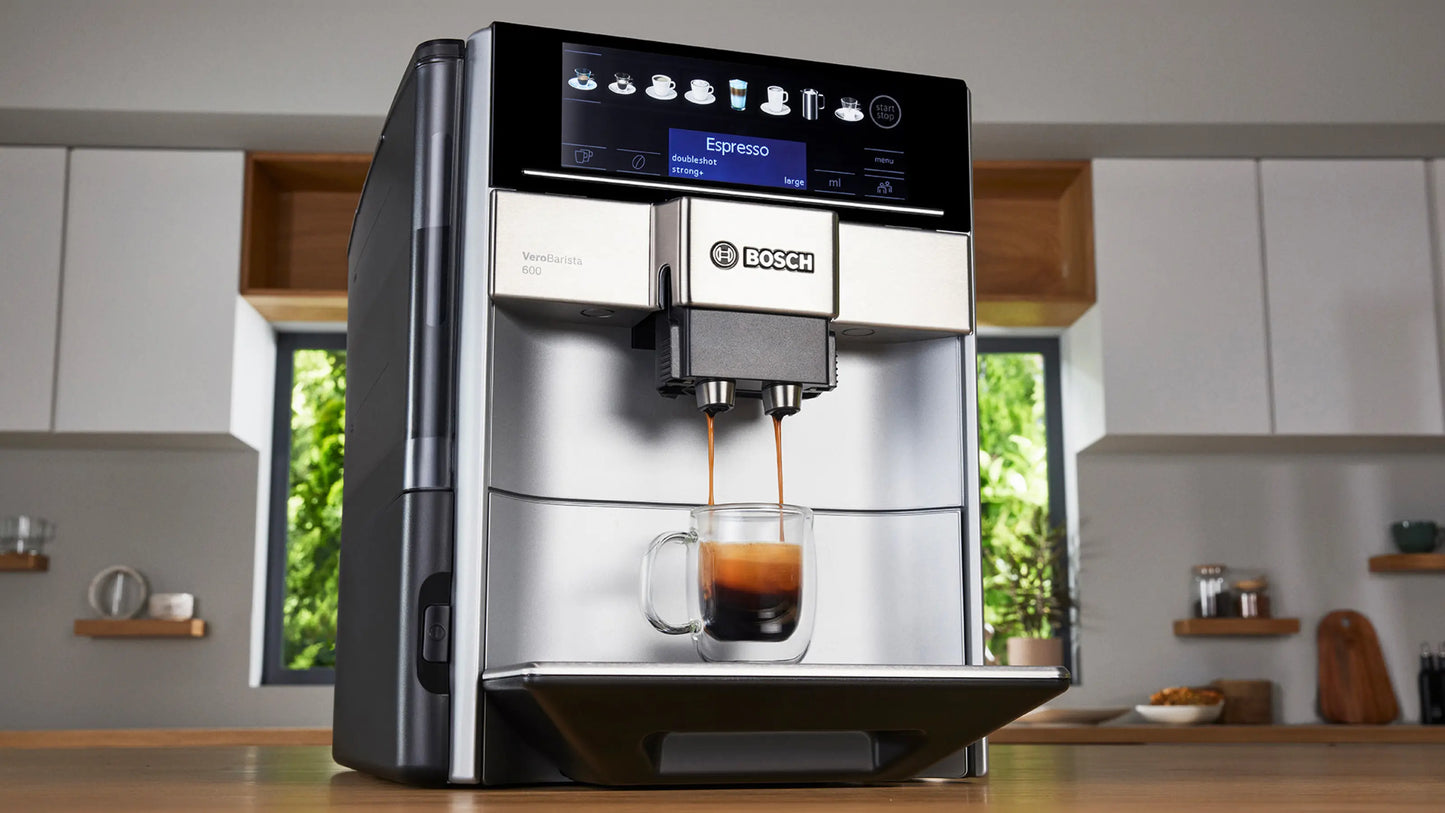 B0SCH Fully automatic coffee machine Vero Barista 600 Silver - TIS65621GB