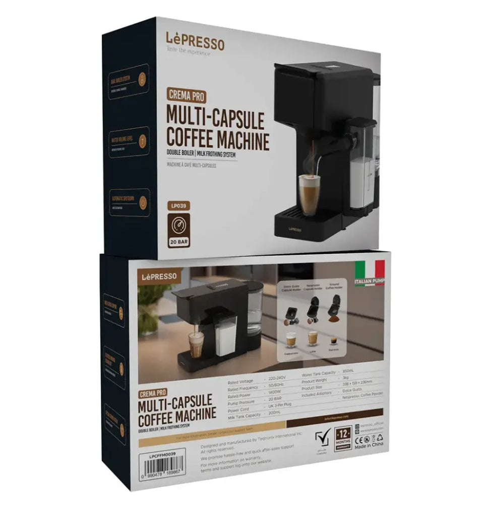 Lepresso Crema Pro Multi-Capsule Coffee Machine
