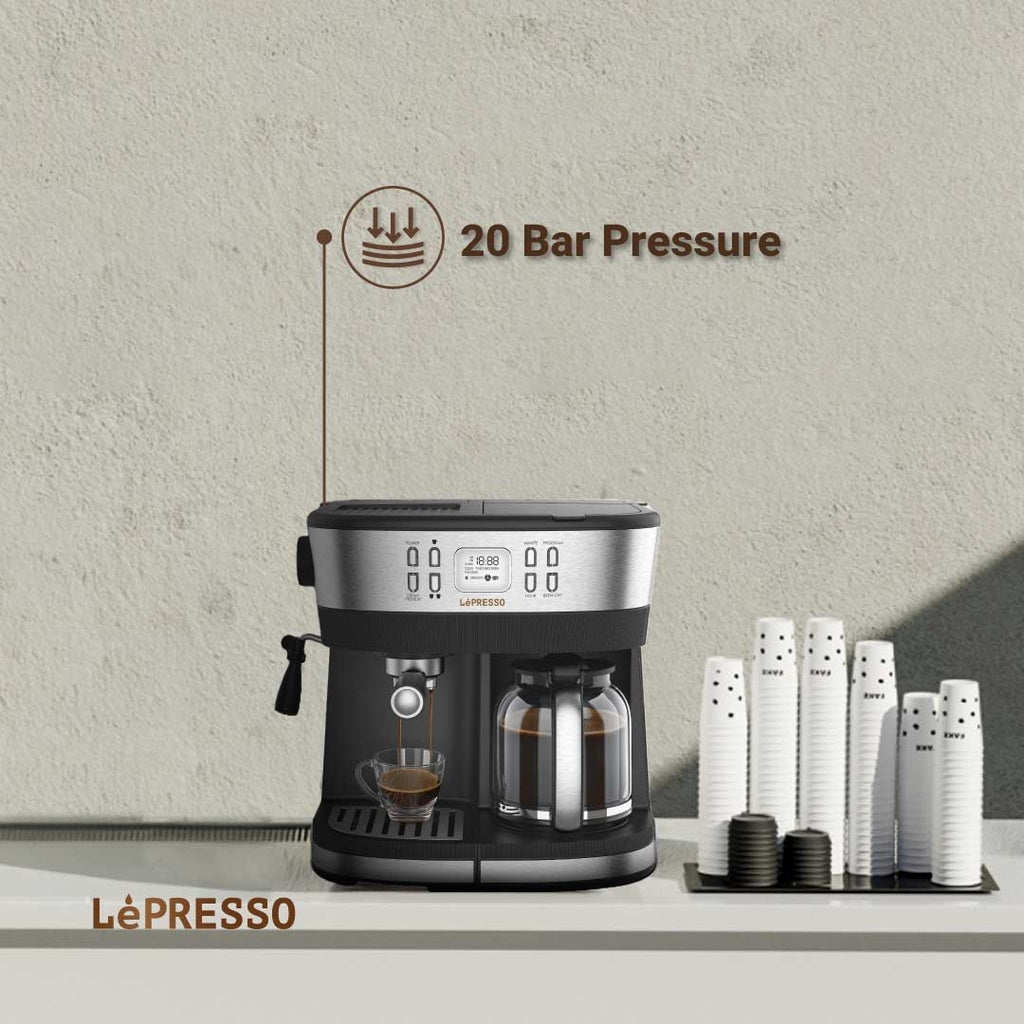 LePresso Dual Brew Drip Coffee & Espresso Machine