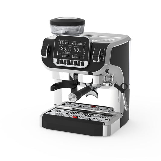 LEPRESSO ESPRESSO COFFEE MAKER WITH BEAN GRINDER AND LCD DISPLAY