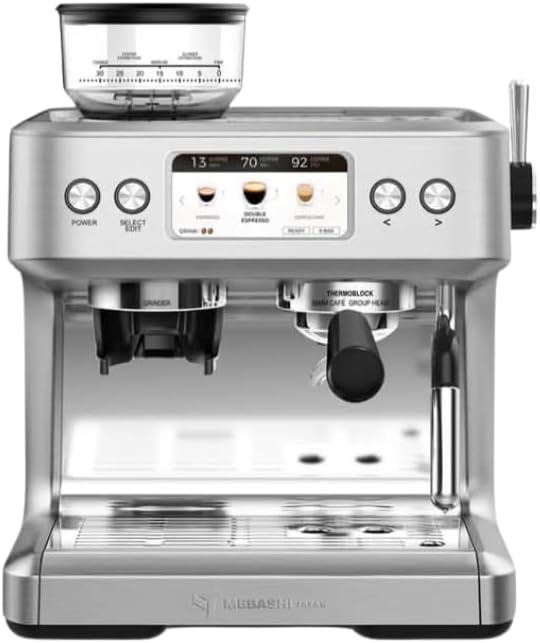 MEBASHI Commercial Coffee Machine with Grinder