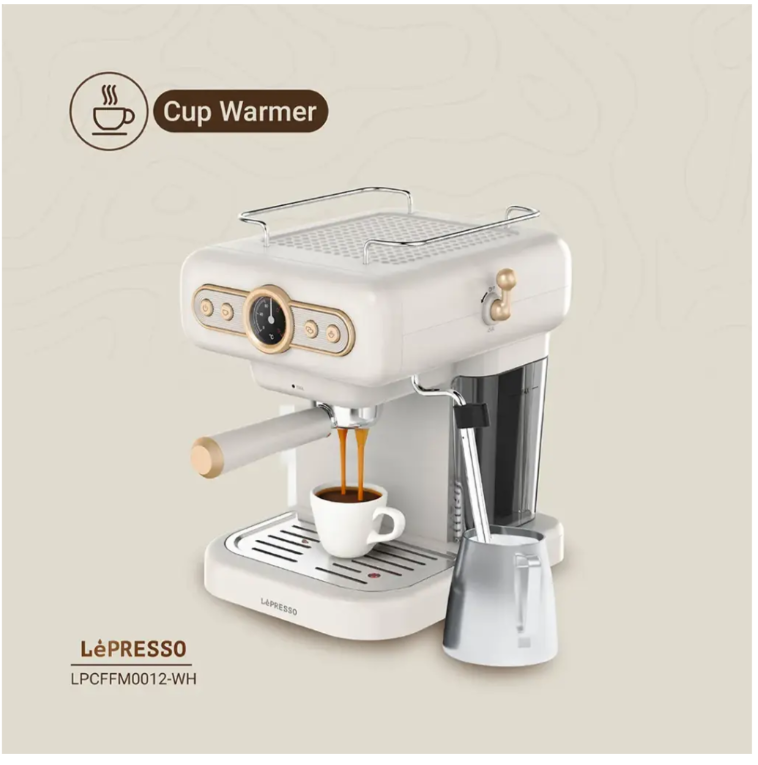 LePresso Retro Espresso Boiler Machine Gauge and Milk Steamer