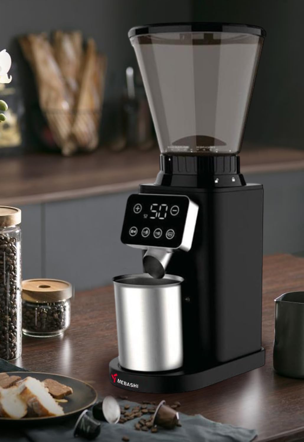MEBASHI Coffee Grinder-Digital Touch Screen