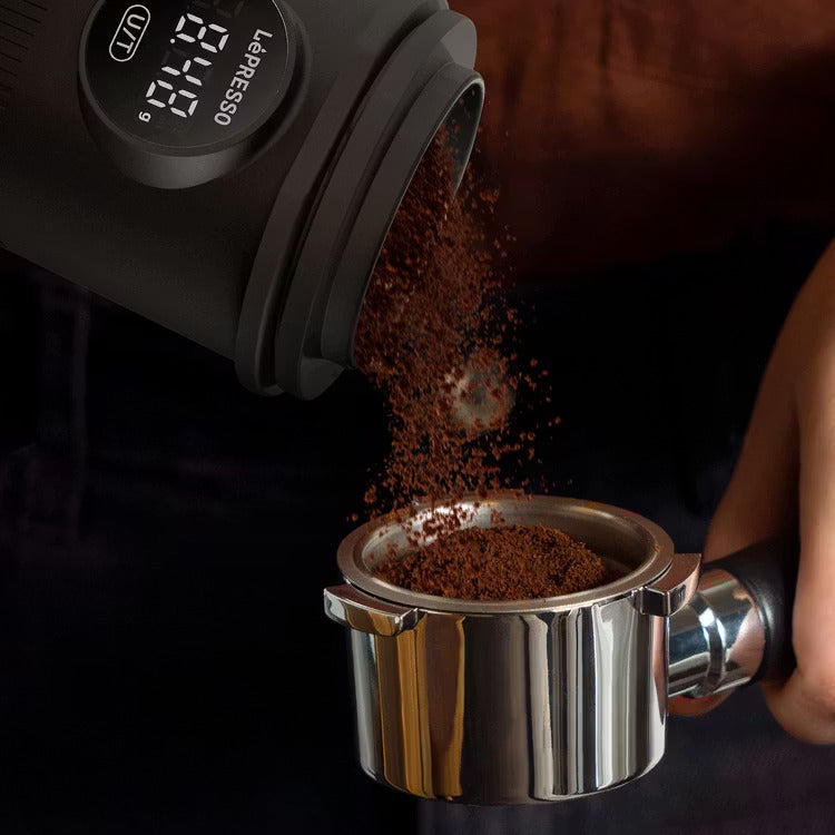 Coffee Dosing Cup with Scale-Rechargeable Stainless Steel Scale 0.1g