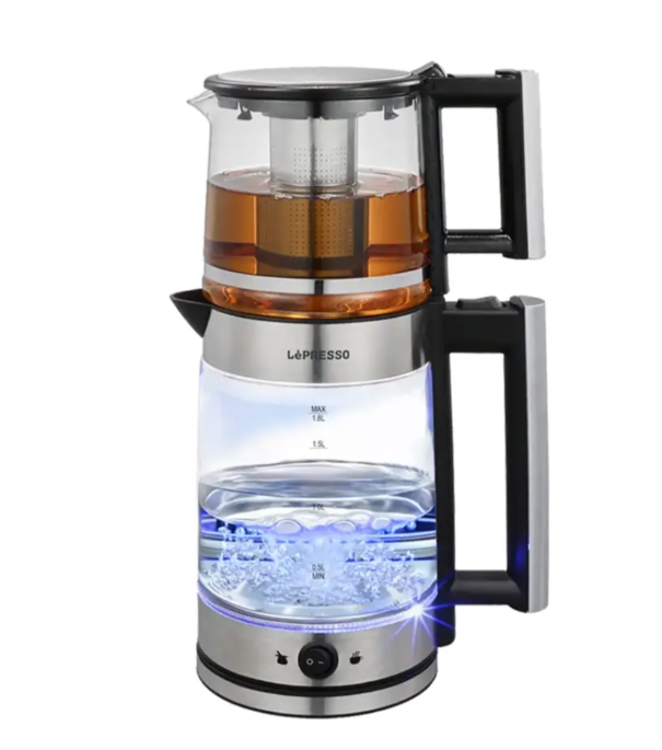 LePRESSO 1.8 l Electric Kettle With 1.2 l Turkish Tea Maker