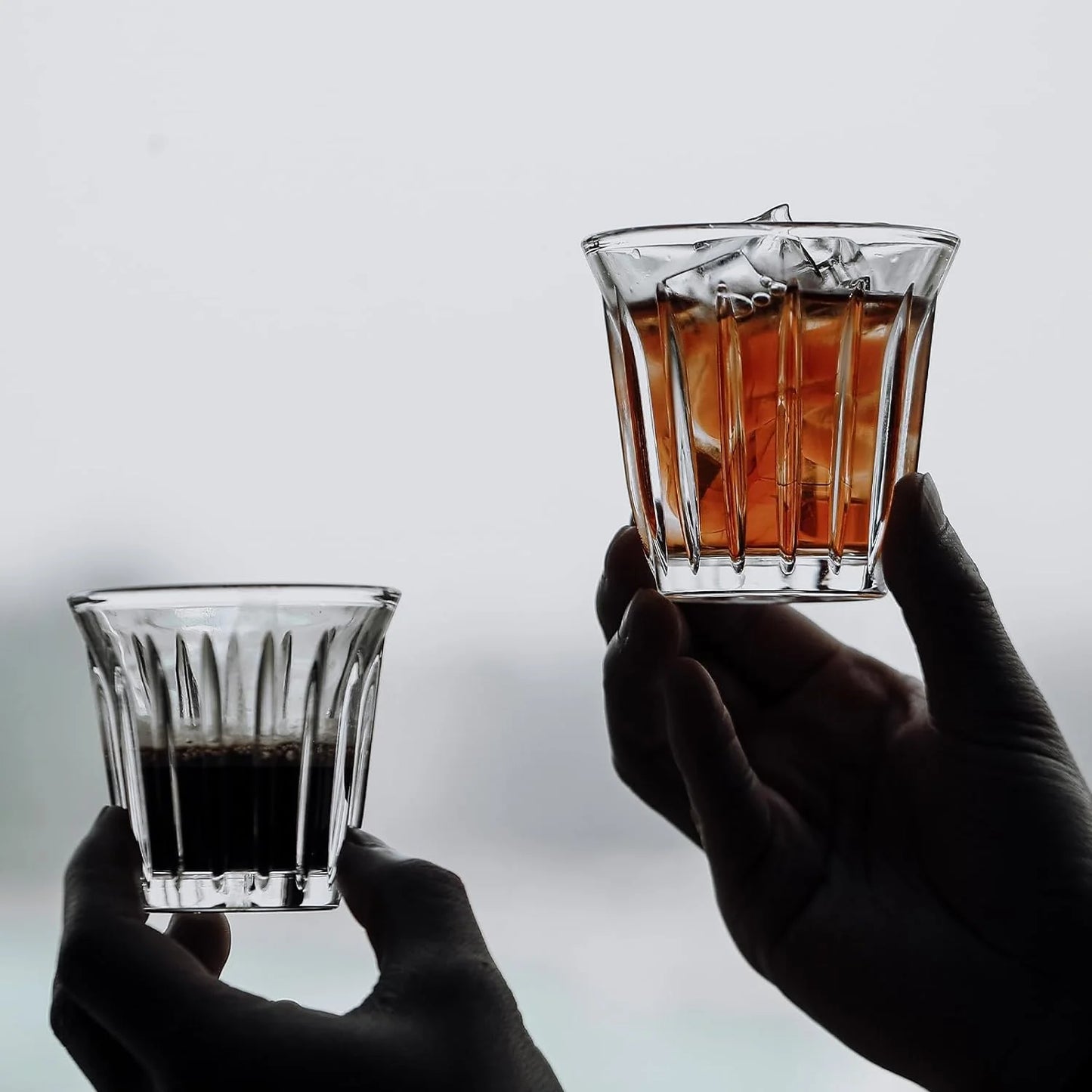 MHW-3BOMBER Wright Cup Espresso Shot Glass Transparent