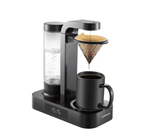 lepresso coffee drip machine 650 ml with led clock display
