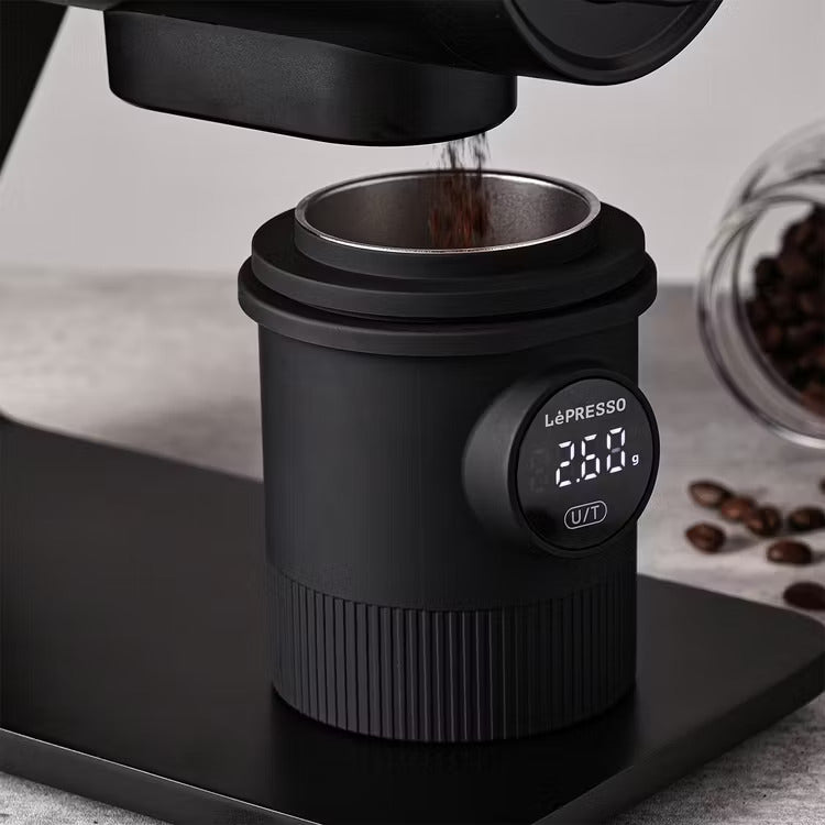 Coffee Dosing Cup with Scale-Rechargeable Stainless Steel Scale 0.1g