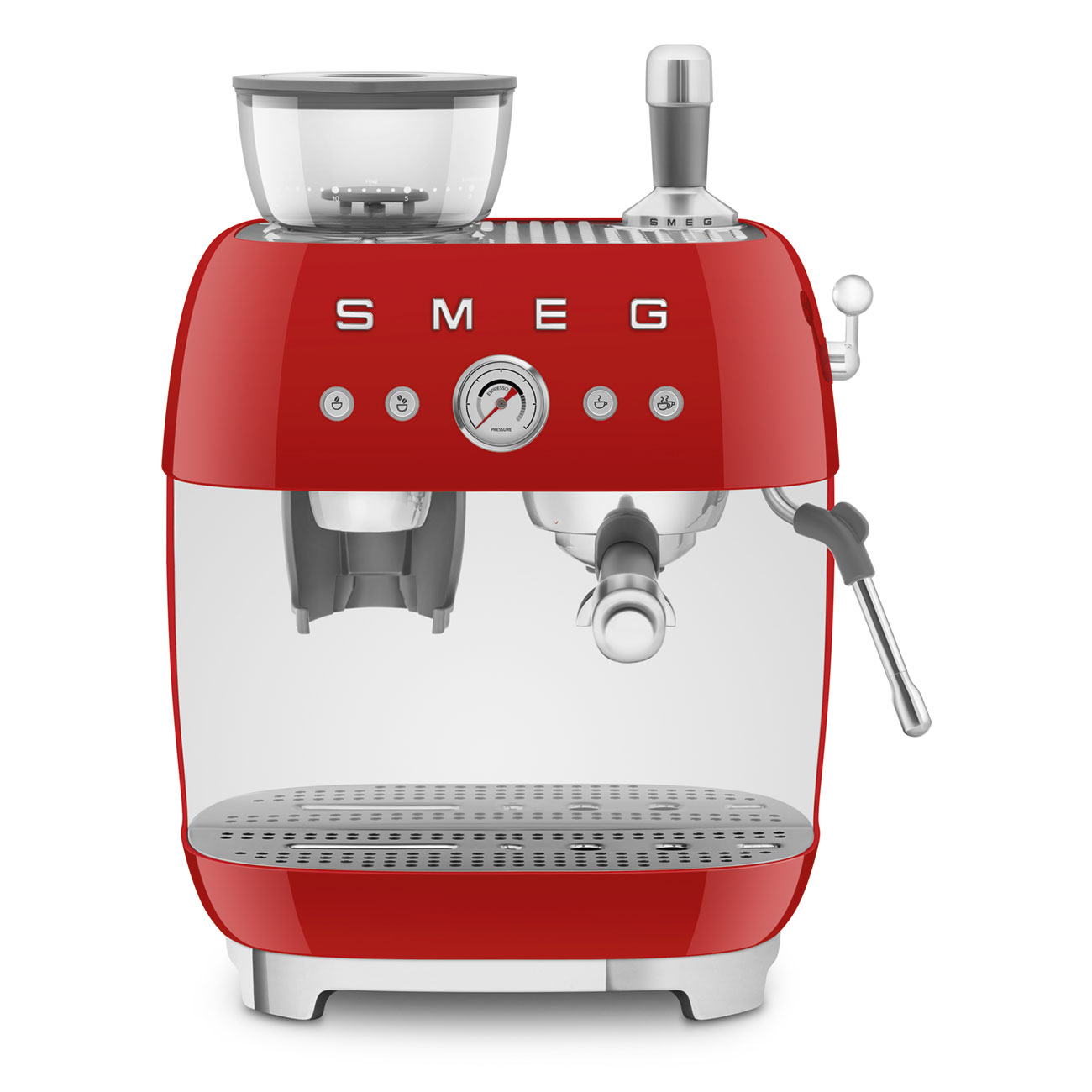 SMEG Manual Espresso Coffee Machine With Built-in Grinder