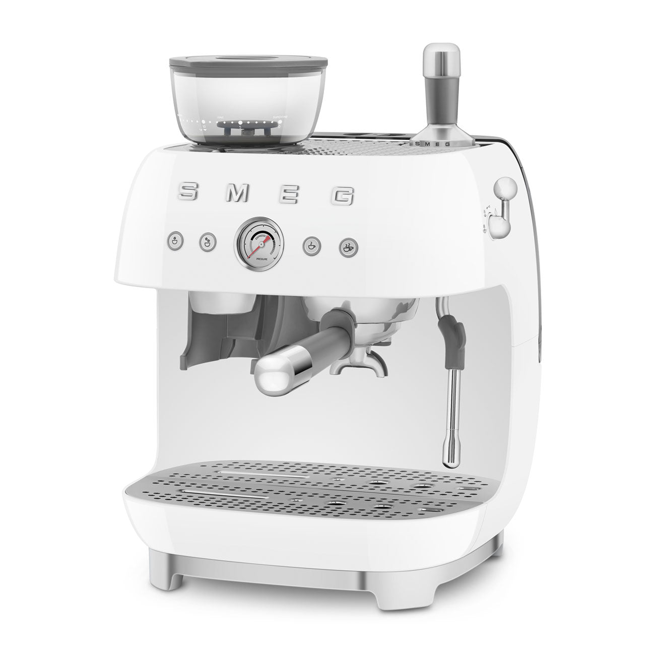 SMEG Manual Espresso Coffee Machine With Built-in Grinder