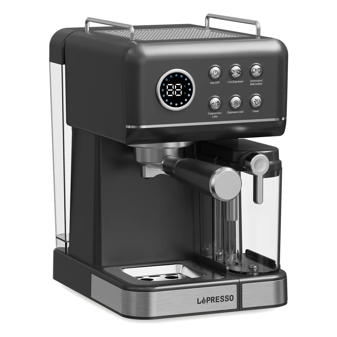 Lepresso Marzette Coffee Maker with Milk Tank - Black