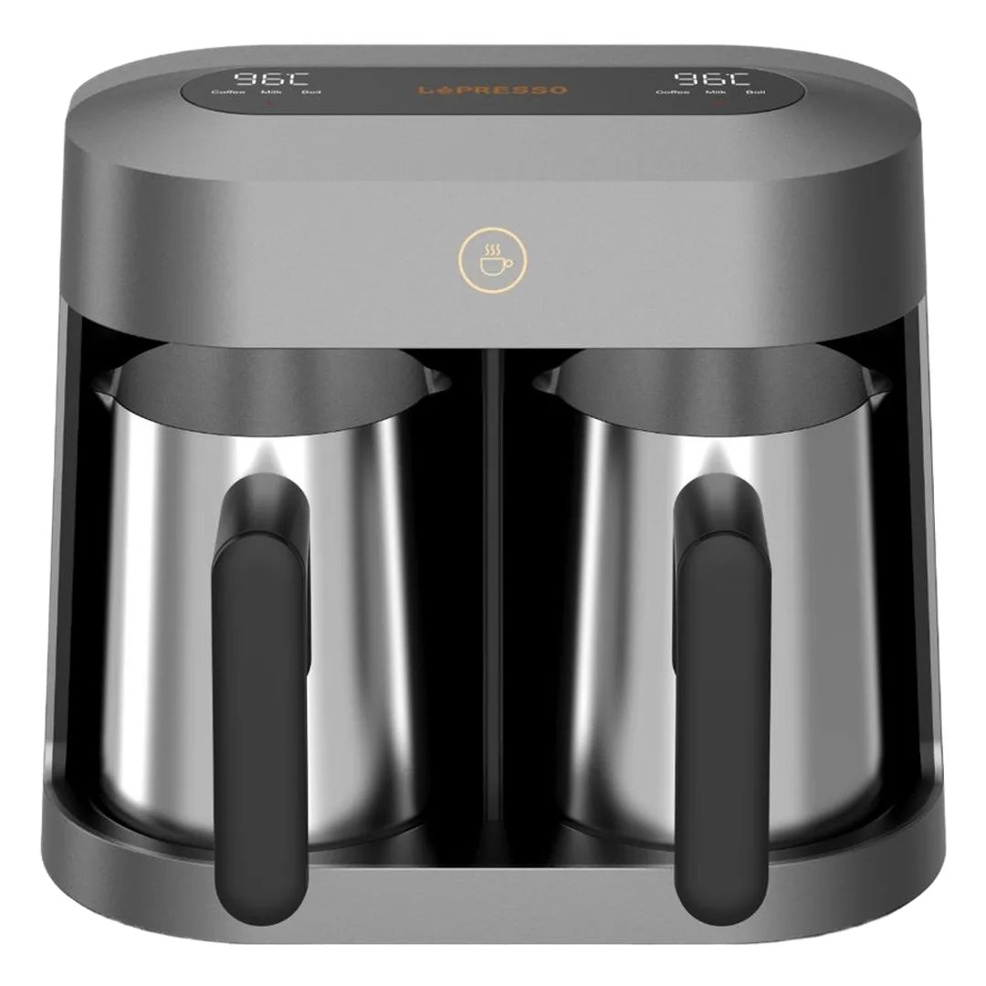 Lepresso Cezvara Dual-Cup Turkish Coffee Maker - Grey