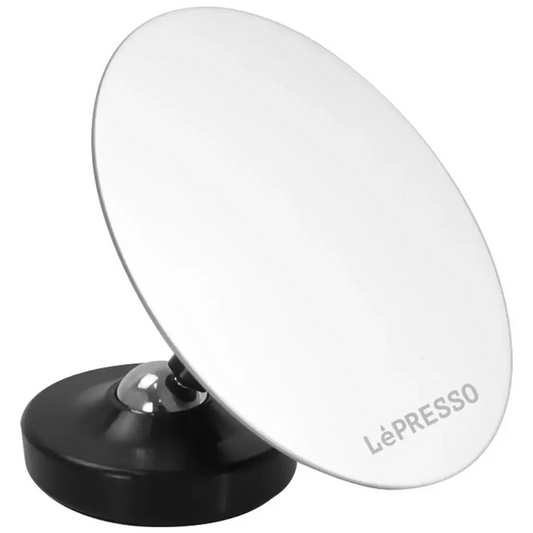 Lepresso Espresso Shot Mirror with Stainless Steel Mirror - Black