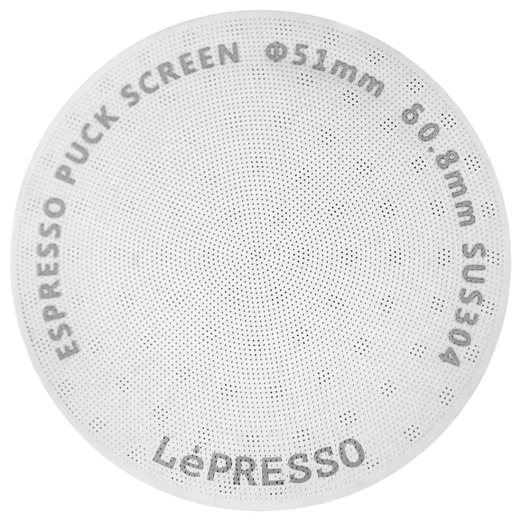 Lepresso 51mm Precision Fit Puck Screen - Silver