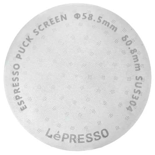Lepresso 58.5mm Precision Fit Puck Screen - Silver