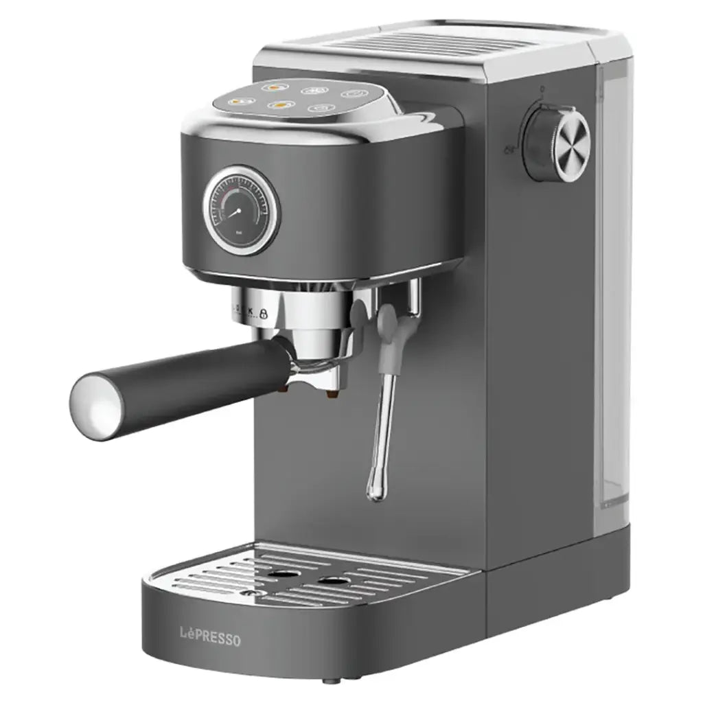 LePresso Hot & Cold Espresso Maker with Steam Wand and Pressure Gauge