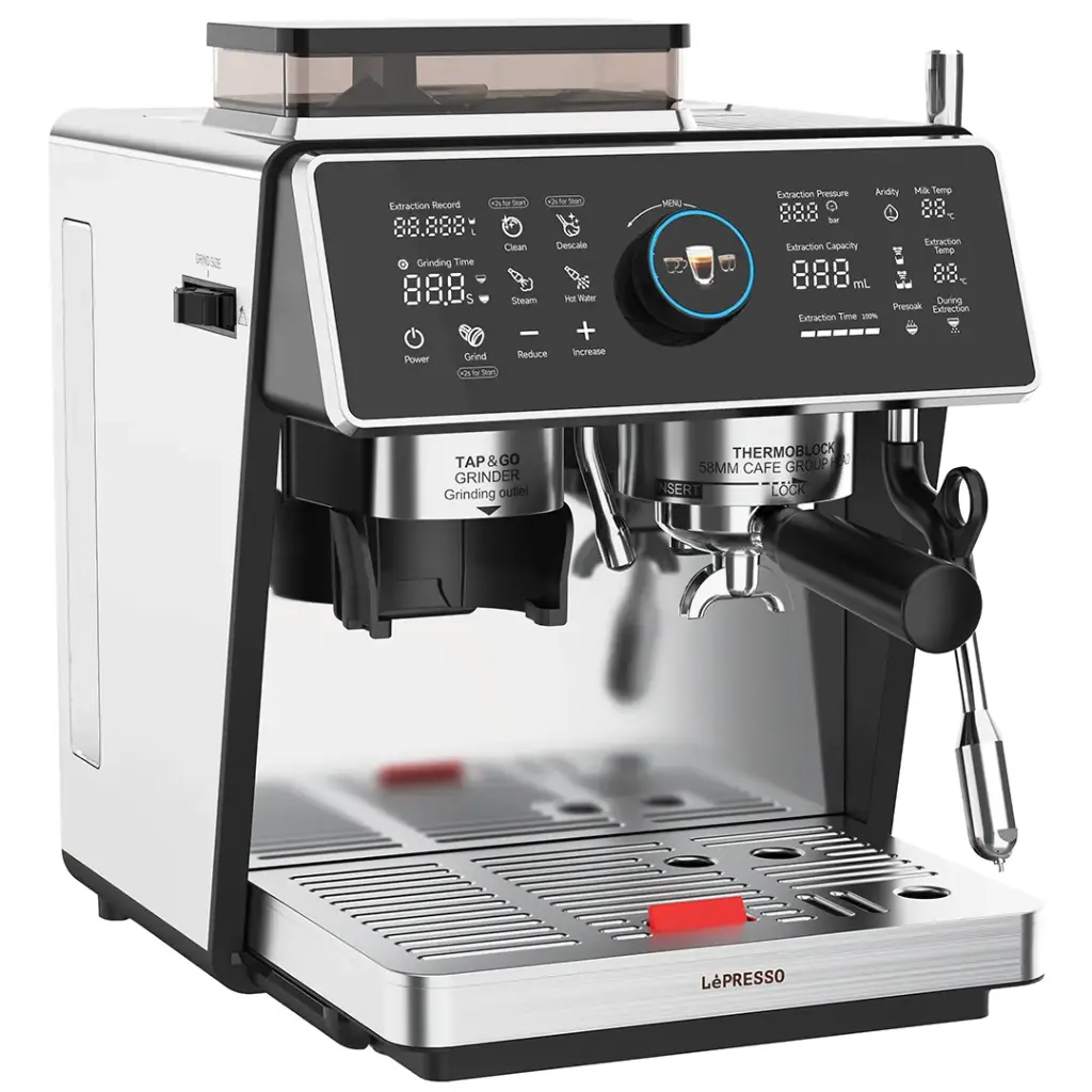 Lepresso Viventé Semi-Automatic Dual Boiler Coffee Machine with Touch Display
