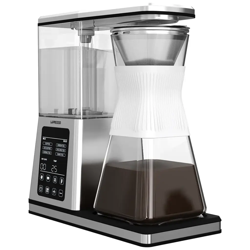 LePresso Crystal Brew Drip Coffee & Tea Maker with Smart Digital Control