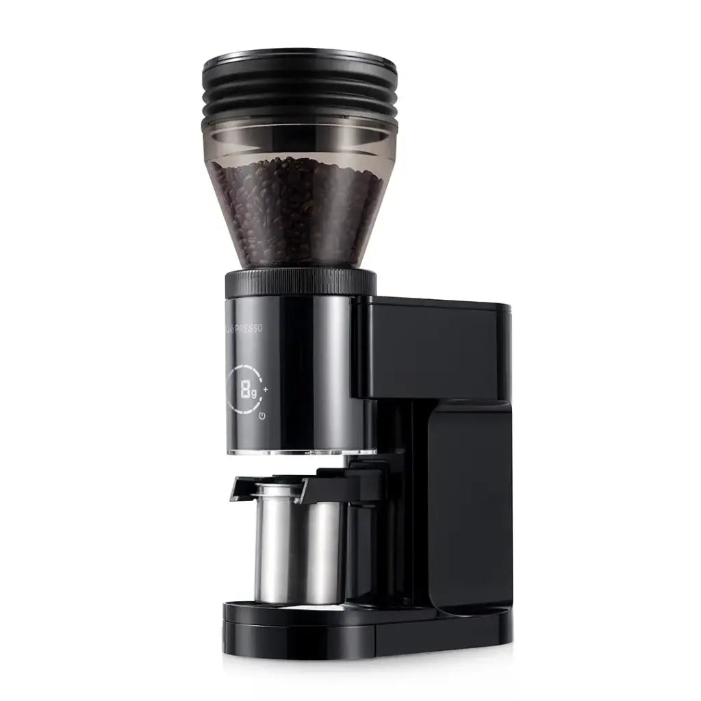 LePresso Grindeur Conical Burr Grinder with Digital Weight Control