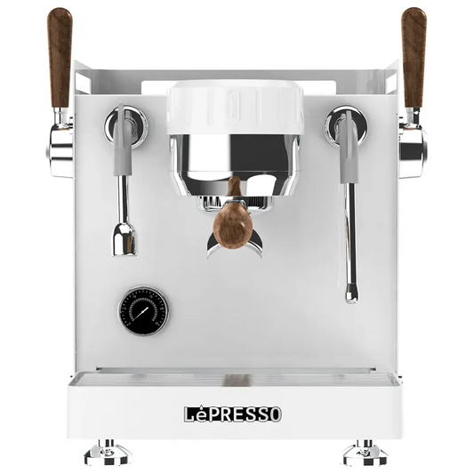 LePresso Commercial Bellissimo Triple Boiler 15 Bar Coffee Machine with Dual Italian Pump - White