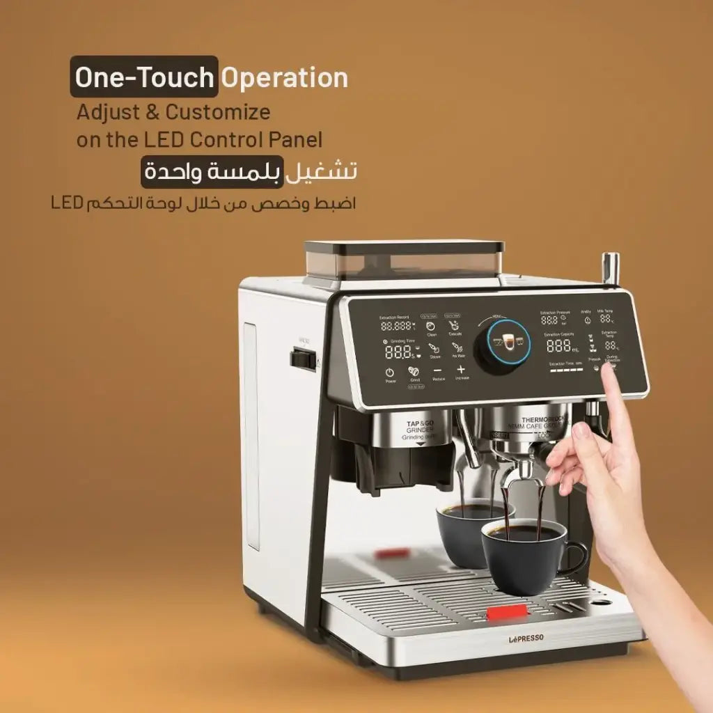 Lepresso Viventé Semi-Automatic Dual Boiler Coffee Machine with Touch Display