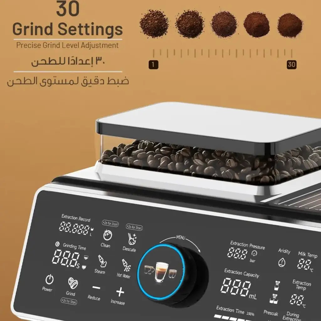 Lepresso Viventé Semi-Automatic Dual Boiler Coffee Machine with Touch Display