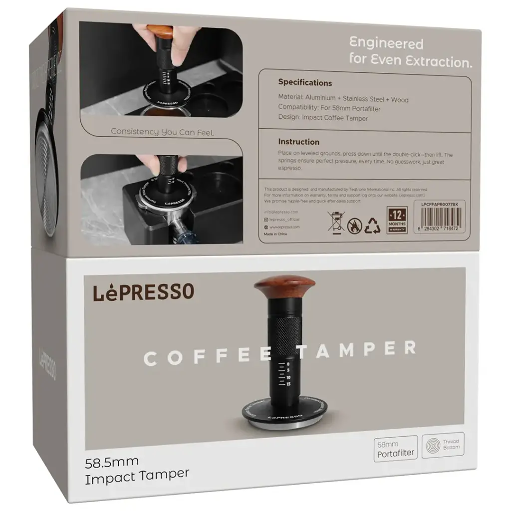 Lepresso 58.5mm Impact Tamper - Black