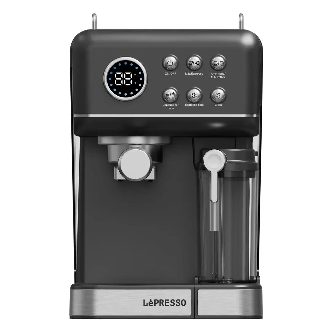 Lepresso Marzette Coffee Maker with Milk Tank - Black