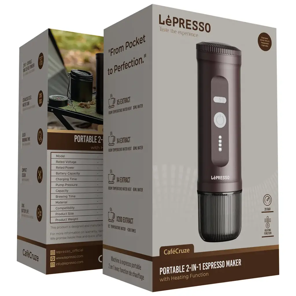 Lepresso Portable 2-in-1 Espresso Maker