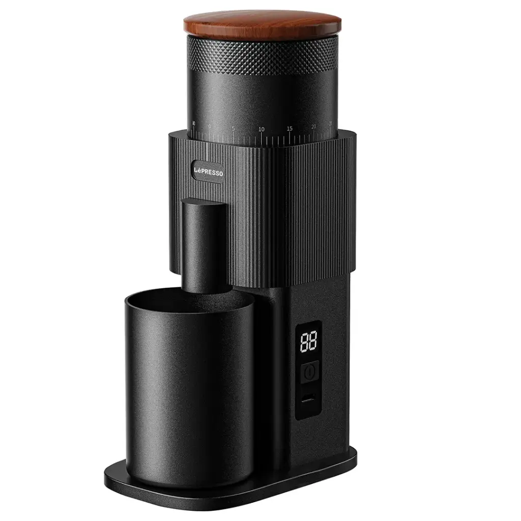 Lepresso Pressione Rechargeable Coffee Bean Grinder – Black