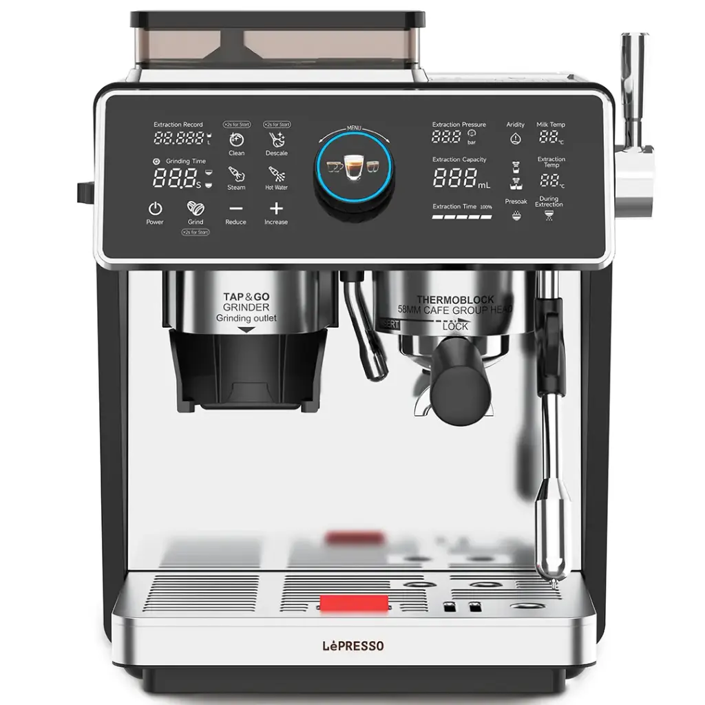 Lepresso Viventé Semi-Automatic Dual Boiler Coffee Machine with Touch Display