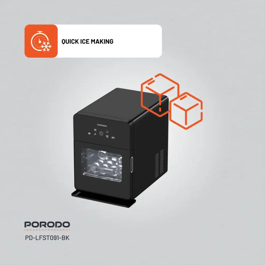 Porodo Lifestyle Sphere Ice Machine - Black
