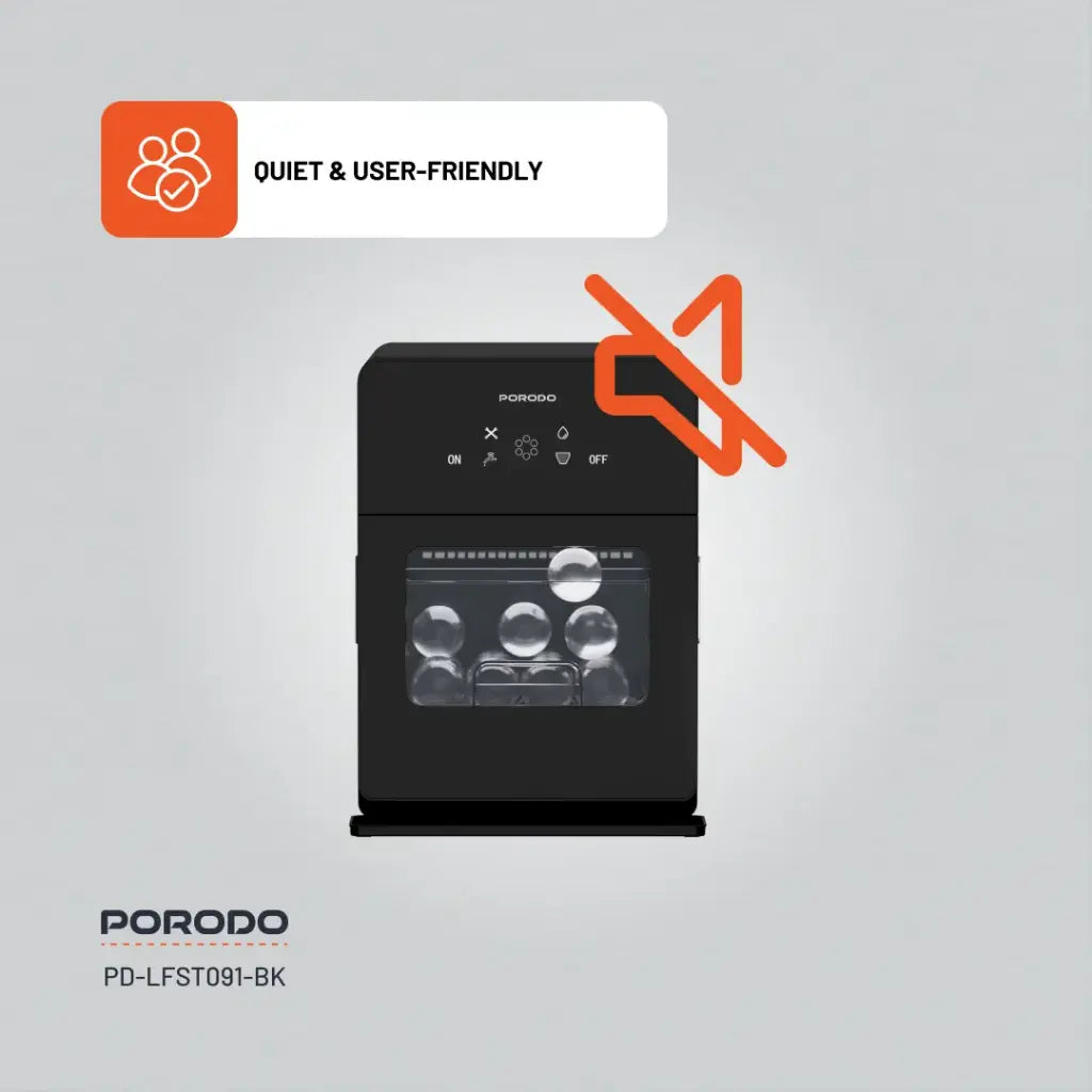 Porodo Lifestyle Sphere Ice Machine - Black