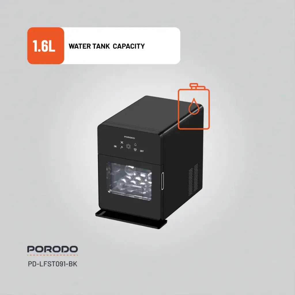 Porodo Lifestyle Sphere Ice Machine - Black