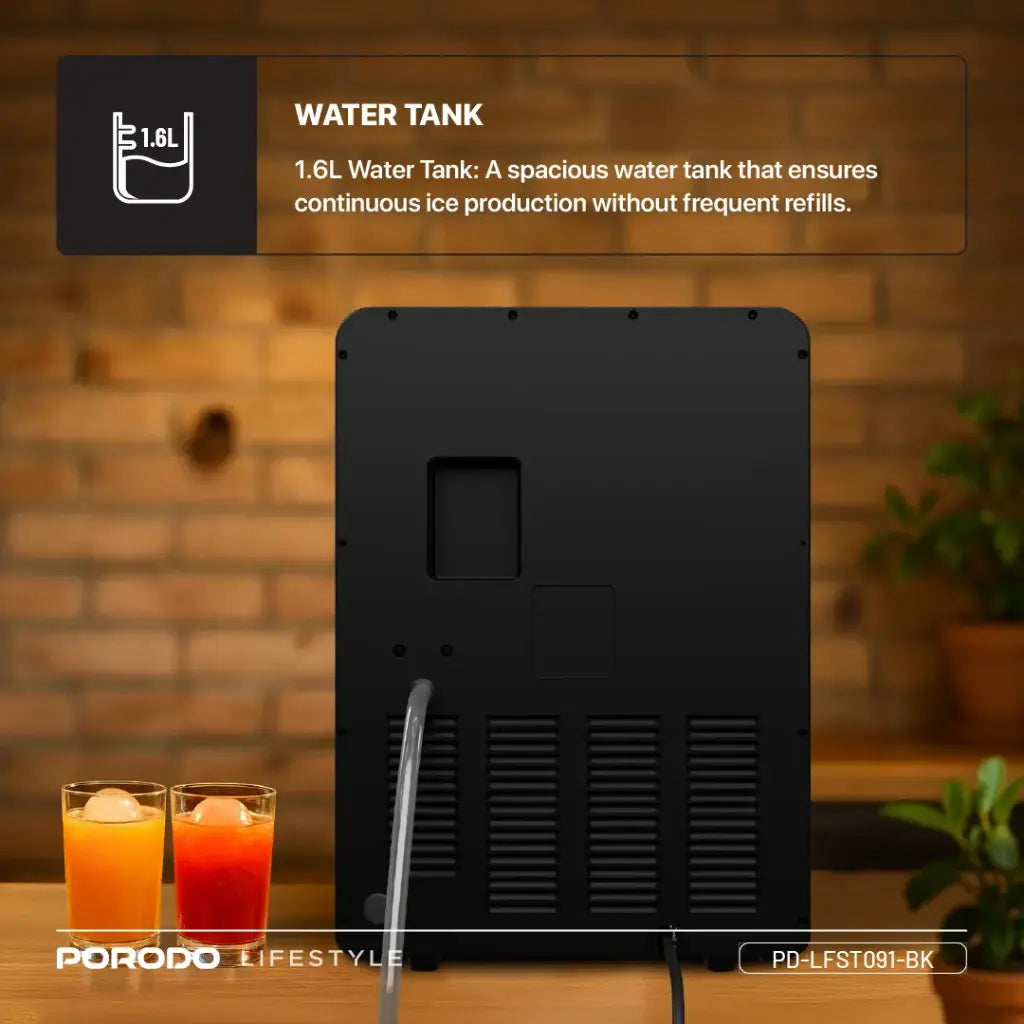 Porodo Lifestyle Sphere Ice Machine - Black