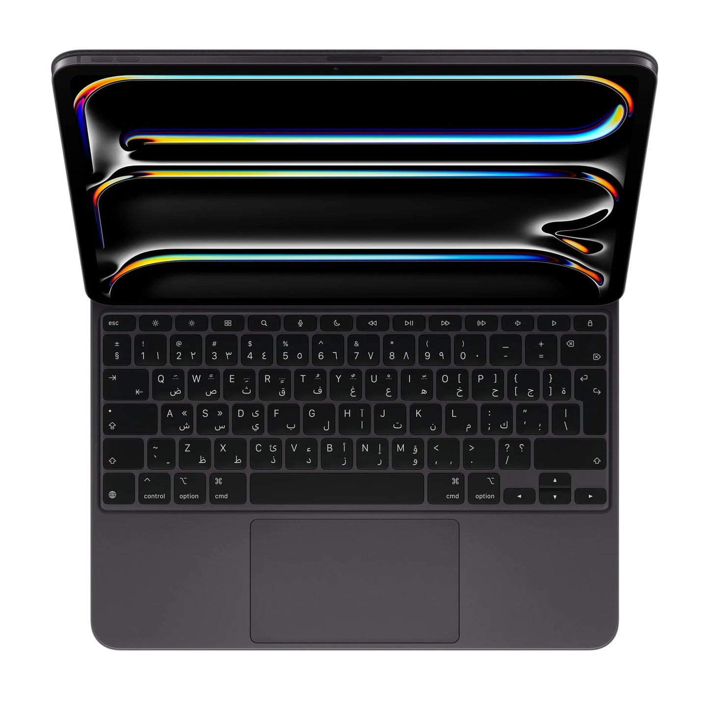Apple Magic Keyboard for 13 inches iPad Pro M4, Arabic, Black & White